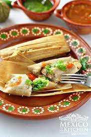 Green Tamales With Chicken Tamales De Pollo En Salsa Verde