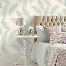 Check spelling or type a new query. Holden Decor K2 Cream Teal Feather Textured Wallpaper Diy At B Q