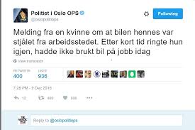 According to twitter, contreras violated its policy against material that threatens, harasses, or keep in mind that repeated defaults may lead to permanent suspension of your account, twitter warned. Woman In Oslo Calls Police For Her Car And Police Tweet Goes Viral The Nordic Page