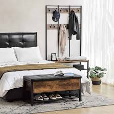 » effectuer une banc de lit coffre dolce laque carbone gris. Vasagle Bout De Lit Coffre De Rangement Rembourre Vintage Lsb47bx
