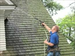 Though often attributed to an accumulation of dirt, defective shingles, mold, or mildew; How To Get Rid Of Moss On Roof With Moss Buster Youtube