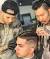 Black Man Bun Fade With Design