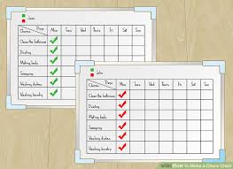 How To Make A Chore Chart With Pictures Wikihow