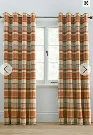 Next Ginger Rustic Curtains Burnt Orange Living Room Living Room Orange Orange Curtains Living Room