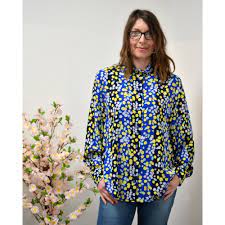 Blue floral pattern paul smith womens top. Paul Smith Womens L S Floral Shirt