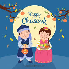 Happy Chuseok Everyone 해피추석 Chuseok Is Like A Korean Thanksgiving Day And It S One Of The Most Important H Korean Thanksgiving Art For Kids Korean Painting
