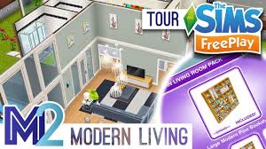 Cheap average little pricy expensive. Sims Freeplay Modern Living House Original Design Youtube
