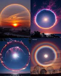 LOOK! A brilliant solar halo captured by our Shakers as seen from different  parts of Luzon This optical phenomenon is called solar halo that usually  formed when the sunlight refracts off through