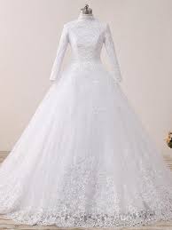 Check spelling or type a new query. Duchesse Brautkleid Stehkragen Langarm Weiss Satin Tull Spitze Mit Armel Schleppe