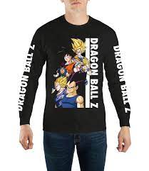 Dragon ball z merchandise was a success prior to its peak american interest, with more than $3 billion in sales from 1996 to 2000. Dragon Ball Z Group Long Sleeve T Shirt Gamestop