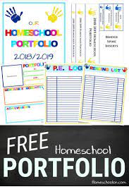 2020 2021 Homeschool Portfolio Printable Homeschool Portfolio Homeschool Binder Kindergarten Homeschool Schedule