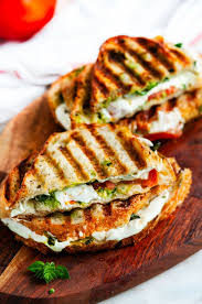 Caprese Panini With Avocado Basil Pesto Aberdeen S Kitchen Recipe Dinner Sandwiches Caprese Panini Recipes