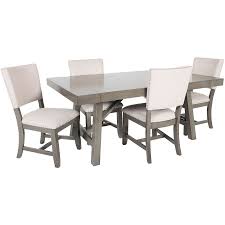 American Furniture Warehouse Virtual Store Omaha Grey Trestle 5 Dining Set 5 Piece Dining Set Dining Table With Storage