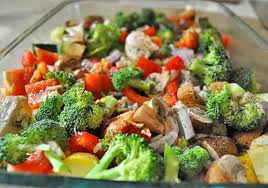 Baked Zucchini Broccoli Pepper And Mushrooms Recipe Stuffed Peppers Stuffed Mushrooms Broccoli Recipes