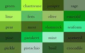10 pretty shades of purple wedding color combos. Different Shades Of Green Etsy
