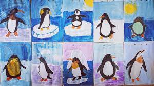 Рисование пингвины