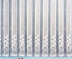 Amazon De Gardine Vorhang Jacquard Store Mit Bleiband Fur Schonen Fall Weiss Schones Blumenmuster In 2020 Vorhange Gardinen Blumenmuster Vorhange