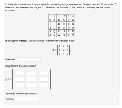 Even though modern cryptography mathematics is much different than in the old days, it's still based on the same concepts used in ancient times. Linear Algebra Matrices Cryptography Mathematics Stack Exchange