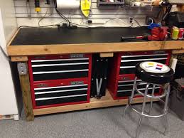 Upgraded Workbench Do You Have The Garage Workbench That Gets Stained From Spilled Or Leaking Fluids I Know Garage Organization Tips Workbench Home Depot