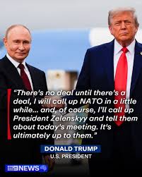 Donald Trump and Vladimir Putin have held a joint press conference in  Alaska following hours of negotiations that hoped to reach a peace deal between  Russia and Ukraine. The U.S. President says