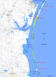 Map Of Padre Island National Seashore Texas