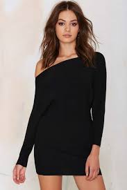 Lioness Sonya Off The Shoulder Knit Dress Black Black Off Shoulder Dress Black Friday Dresses Little Black Dress