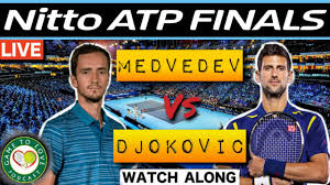 Medvedev came for the king, but came up short. Nitto Atp Finals 2020 Medvedev Vs Djokovic Gtl Tennis Podcast Live Watchalong Youtube