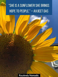 Every flower is beautiful in its own way — big or small, richly perfumed or with no particular smell, flowers are one of nature’s many marvels that bring joy to our souls. Sunflower Quotes 100 Amazing Sunflower Sayings For 2022 Routinely Nomadic