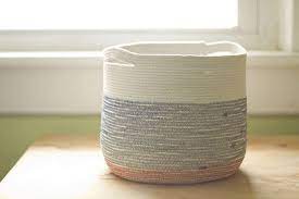 Cord Basket By Childerhouse Via Flickr Diy Basket Fabric Bowls Trending Decor