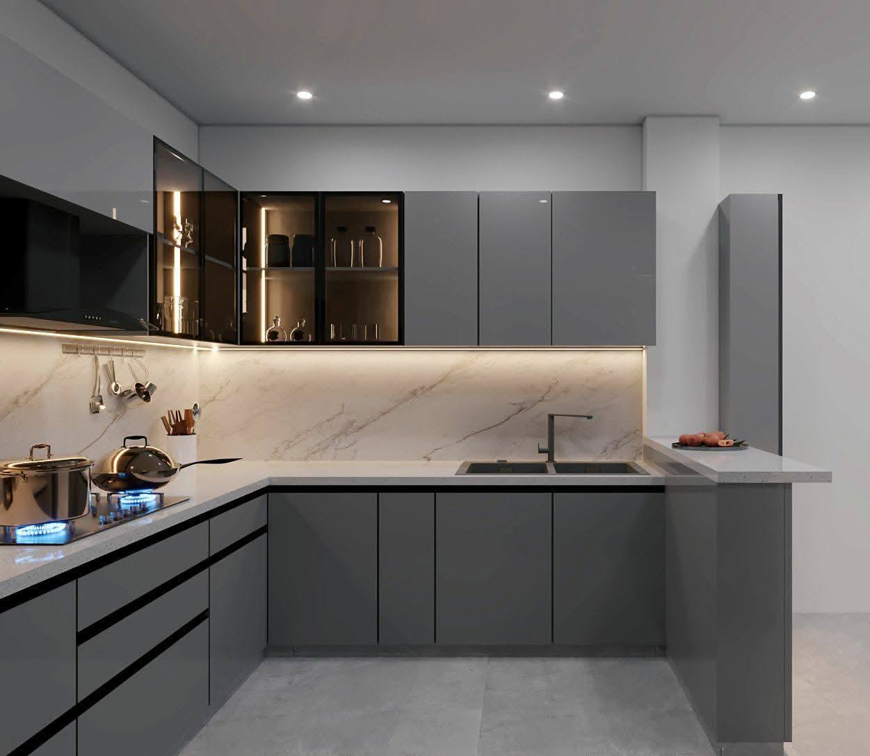 MATTE FINISH MODULAR KITCHEN product image