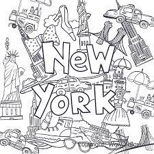 Here are coloring pages for adults inspired by the city that does not sleep : Coloring Books Wow Yellow Evgeniya Pautova