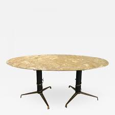 38 w marianna set of 2nesting tables raw brass oval polished marble glass tops. Mid Century Modern Italian Yellow Marble And Brass Oval Coffee Table 1950