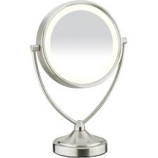 Conair Illuminations 1x 10x Fluorescent Vanity Mirror Satin Nickel Be122 Best Buy