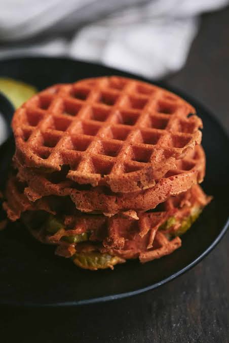 Keto Fried Pickle Chaffle