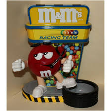 On the front sadler and m ms kid. M Ms Racing Team Candy Dispenser 129378286042 On Ebid United States 122588390