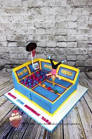Air Hop Cake Cake By Maria S Trampoline Cake Childrens Birthday Cakes Birthday Cake Kids