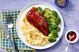 Baked Chicken And Sweet Potato Mashed Potatoes Recipe Hellofresh Recipe Mashed Sweet Potatoes Baked Chicken Hello Fresh Recipes