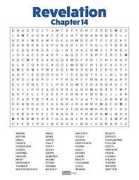 Sopa De Letras En Ingles De La Biblia Gratis Revelation Capitulo 14 Sopa De Letras Dificil Sopa De Letras Sopas De Letras Para Imprimir Gratis