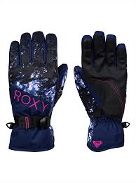 roxy jetty womens snowboard ski gloves s sparkles