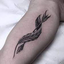 Feathers and arrows go hand in hand, both symbolically and aesthetically. Pinterest Feather Tattoos Feather Tattoo Design Tattoos