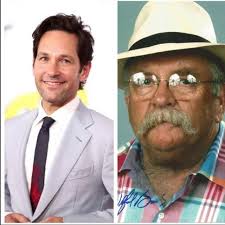 Paul Rudd en Wilfred Brimley op 52-jarige leeftijd : r/BeAmazed