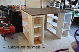 Dyi Craft Tables Camelot Art Creations Diy Craft Table Part 1 Ana White Plans Craft Table Diy Craft Table Craft Tables With Storage