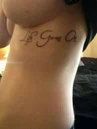 What Does Life Goes On Tattoo Mean Represent Symbolism