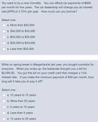 See if you can make your regular monthly payments with a credit card, then pay off your credit card right away. You Want To By A New Corvette You Can Afford Car Chegg Com
