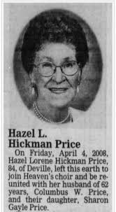 Hazel Hickman Price (1923-2008)