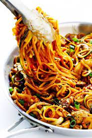 Kung Pao Chicken Noodle Stir Fry Gimme Some Oven Recipe Asian Recipes Chicken Stir Fry With Noodles Recipes