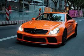 Sl Amg Black Series In Orange Classic Sports Cars Pretty Cars Performance Cars
