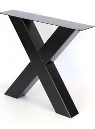 Gambe In Ferro X Colore Nero Per Tavolo Da Pranzo Fino A 250 Cm Tavolo Legno Grezzo Tavoli In Legno Basi Per Tavoli