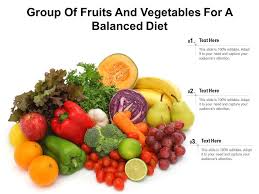 How to store fruits and veggies. Group Of Fruits And Vegetables For A Balanced Diet White Look At My Gallery For More Fresh Fruits And Vegetables Presentation Graphics Presentation Powerpoint Example Slide Templates