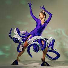 LED Cosplay Ursula Dress for Halloween and New Year's performances